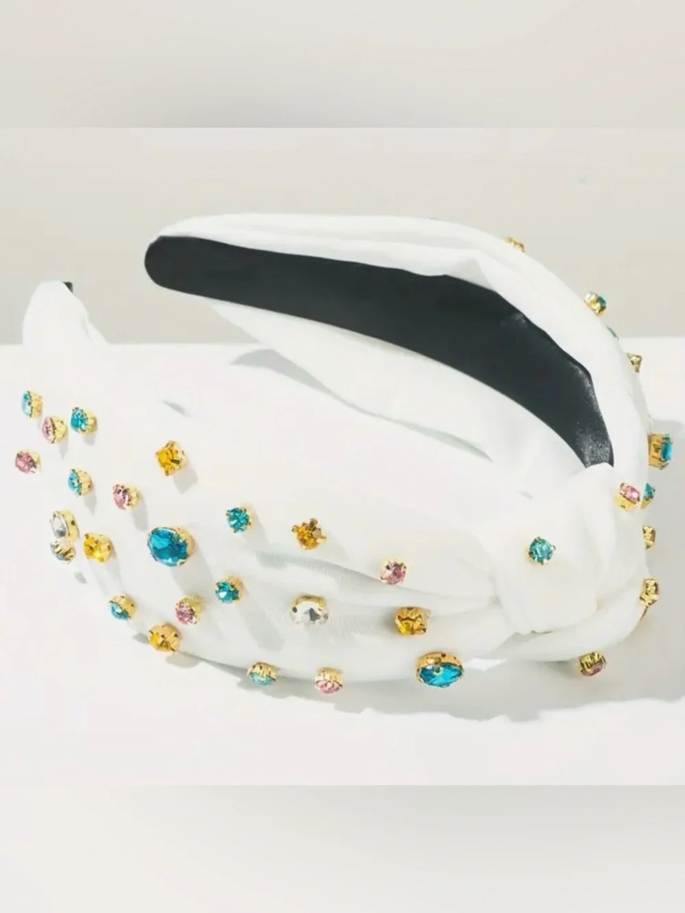 Princess Gems 💎 Embellished White Headbands